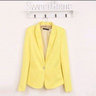 Blazer hecha de algodón y spandex con forro Vogue