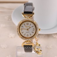 Nuevo Estilo de Moda de Cuero Casual Luna En Forma de R