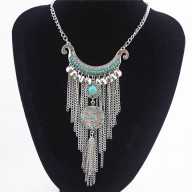 Collar de Plata Antigua Joyería Turquesa